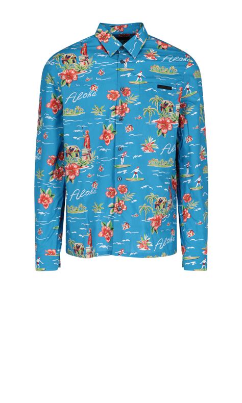 prada cotton t-shirt|prada hawaiian shirts.